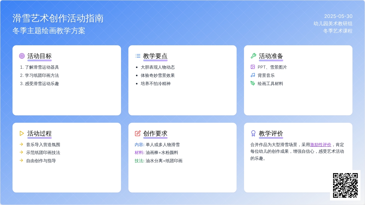 大班美术活动有趣的滑雪运动教案反思