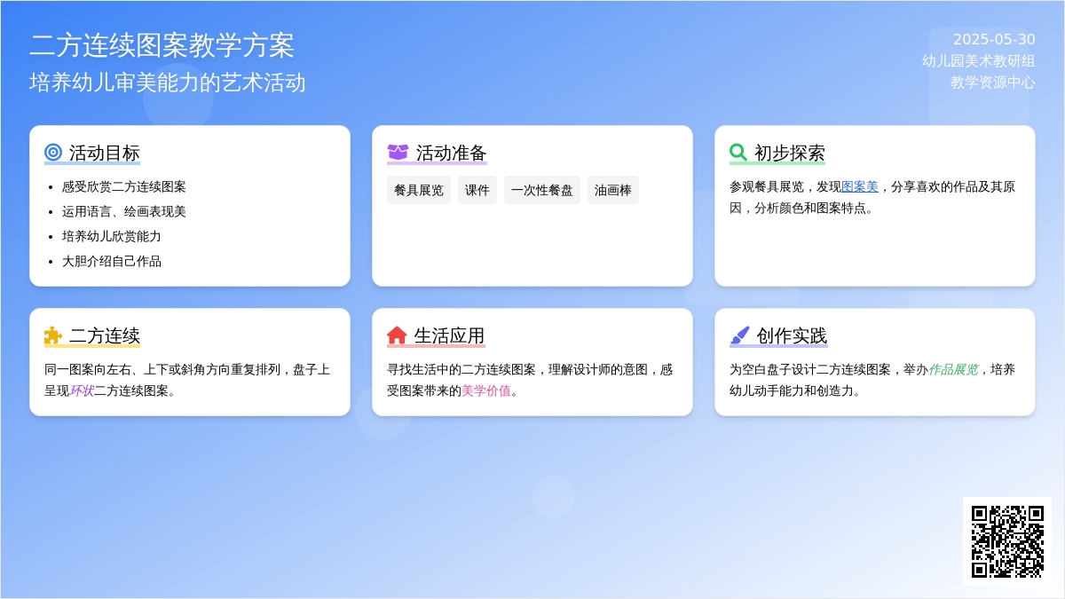 大班美术美丽的二方连续图案教案反思