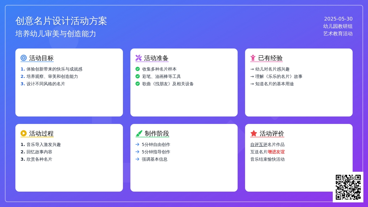 大班美术小小名片设计师教案反思