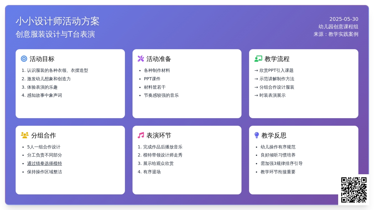 大班美术小小设计师教案反思