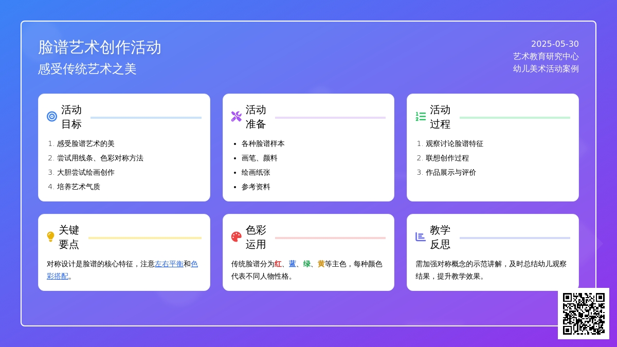 大班美术脸谱真漂亮教案反思