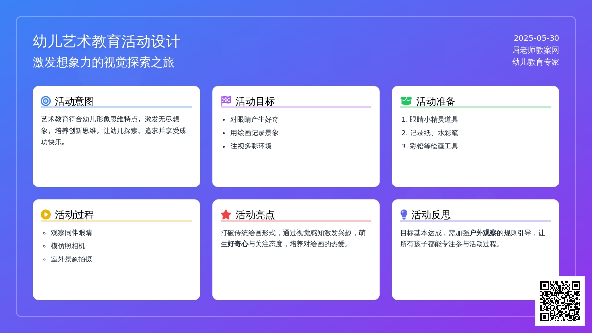 大班美术优质课明亮的眼睛教案反思