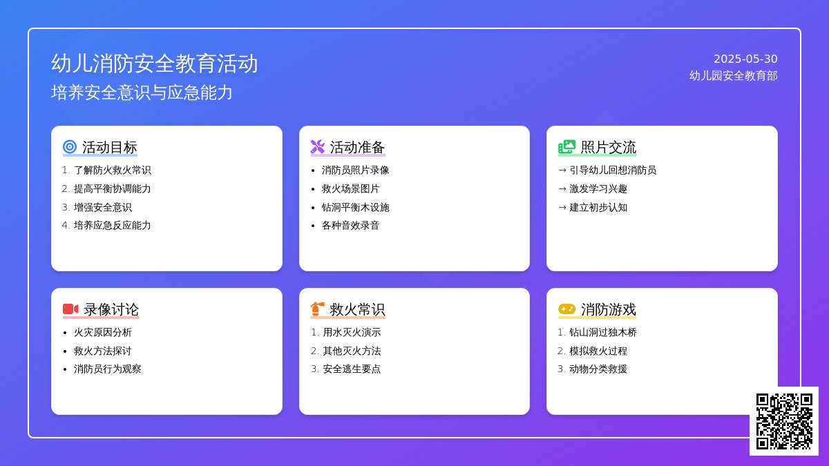 大班安全活动教案：119活动教案