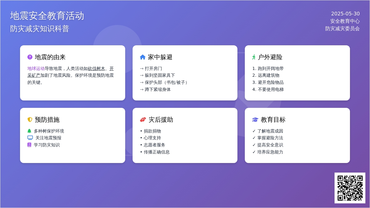 大班安全活动教案：地震知识知多少教案