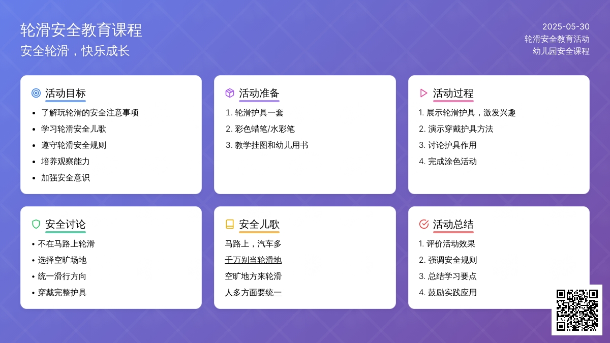 大班安全活动教案：轮滑安全我知道教案