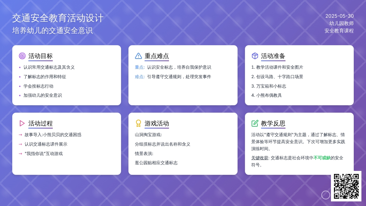 大班安全认识交通标志教案反思