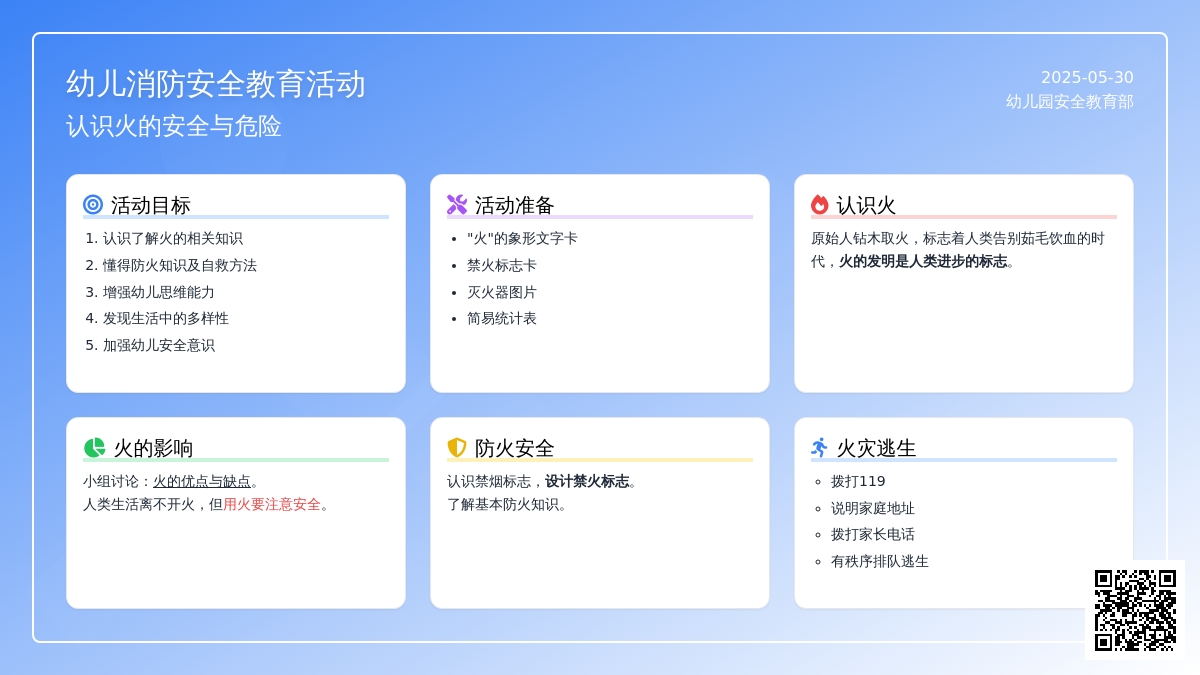 大班安全活动神奇的火教案反思