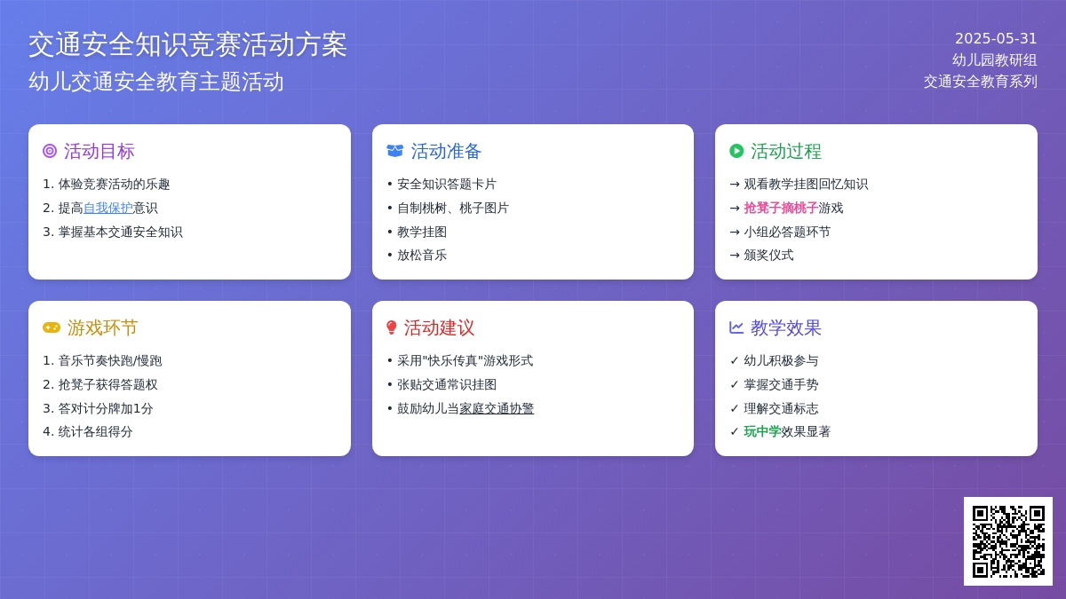 大班社会活动交通安全知识大擂台教案反思