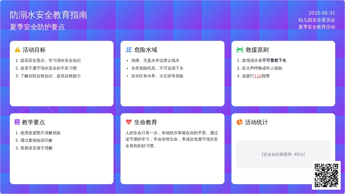幼儿园安全教育活动防溺水安全教案反思