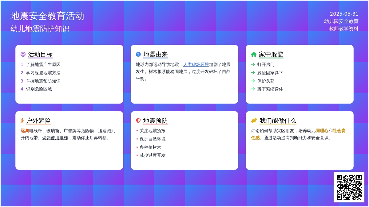 中班安全地震知识知多少教案反思