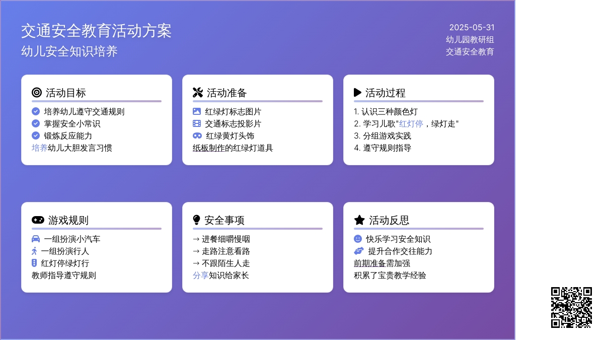 大班安全教育活动马路上的红绿灯教案反思