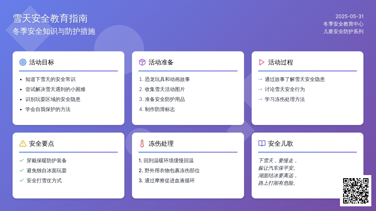 大班安全活动下雪天教案反思