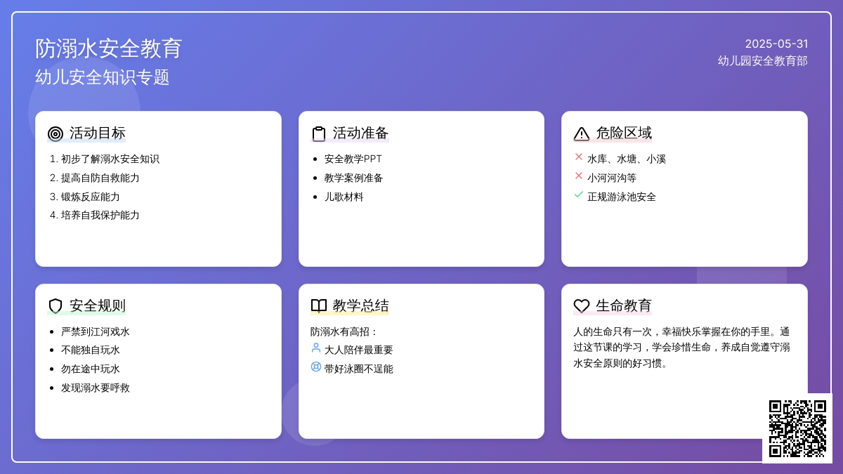 大班安全教育防溺水教案反思