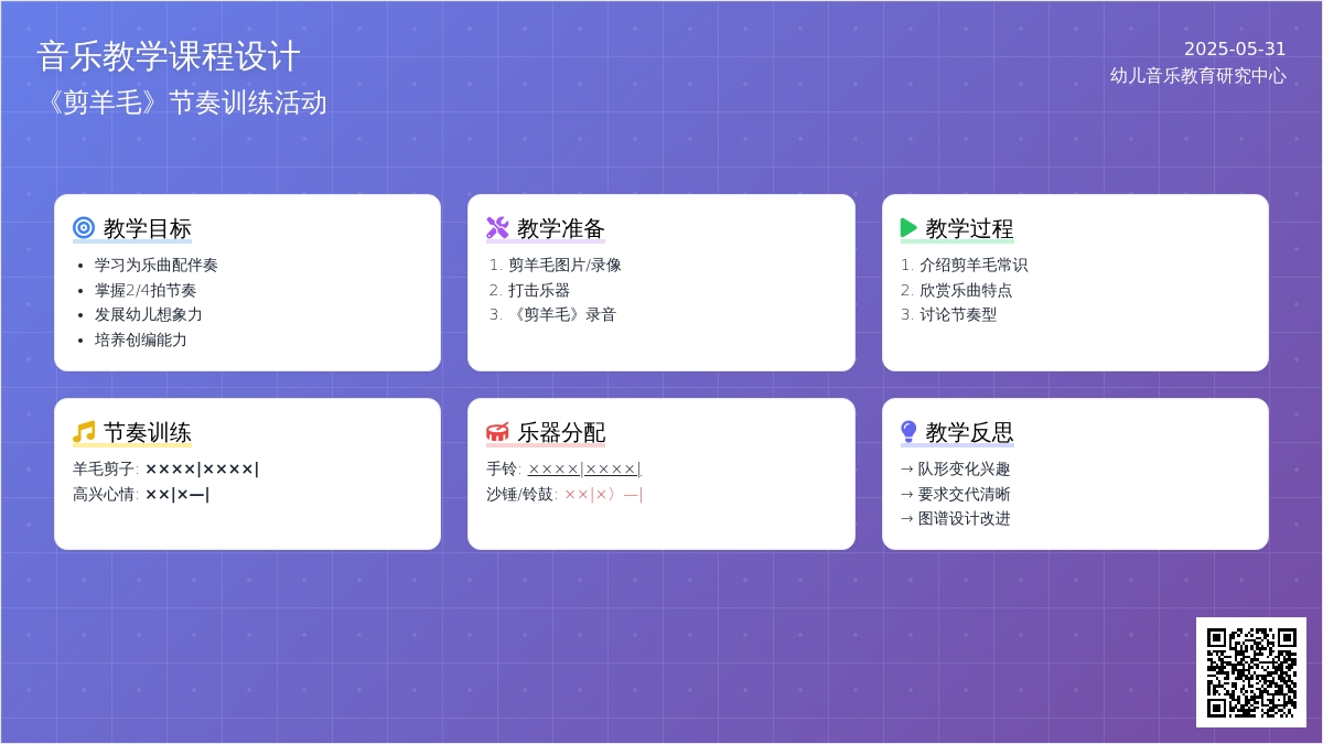 大班音乐剪羊毛教案反思