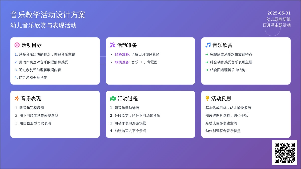 大班音乐欣赏活动去郊游教案反思