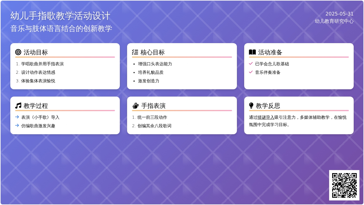 大班音乐手指歌教案反思