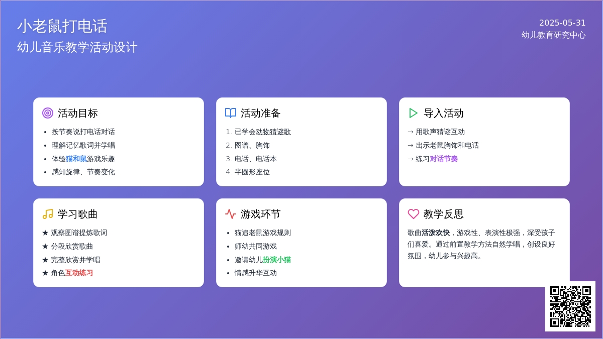 大班音乐小老鼠打电话教案反思
