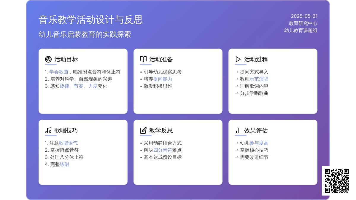 大班音乐公开课为什么教案反思