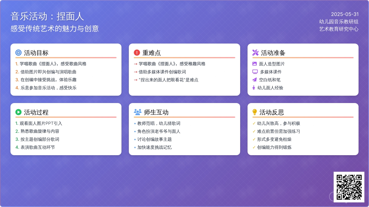 大班音乐优质课捏面人教案反思