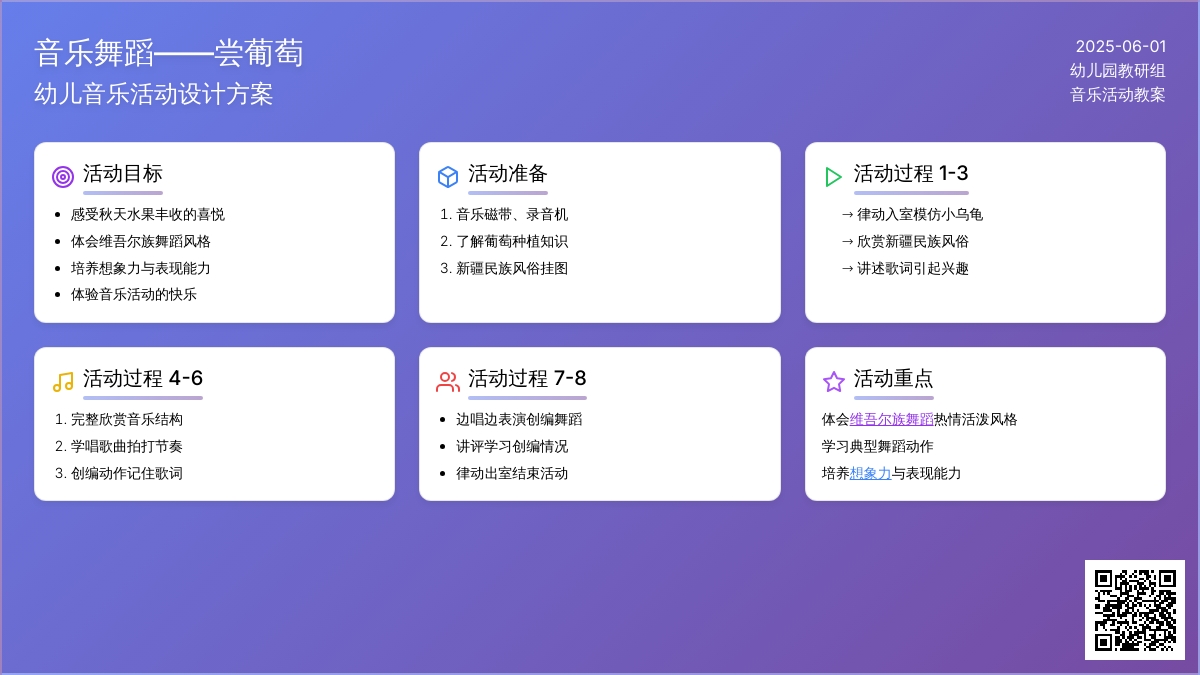 大班音乐公开课尝葡萄教案