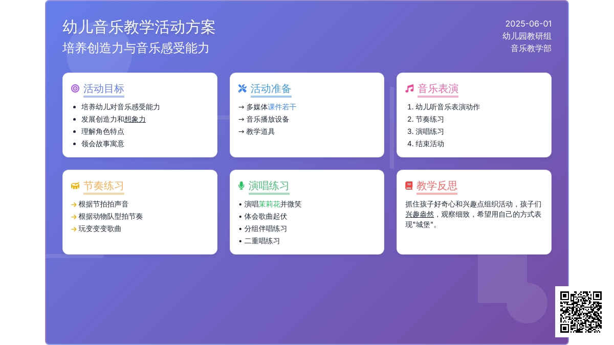 大班音乐奇妙的音乐城堡教案反思