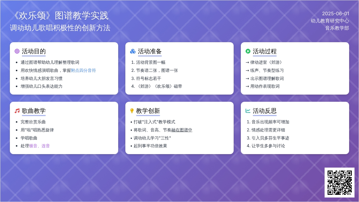 幼儿园大班音乐欢乐颂教案反思