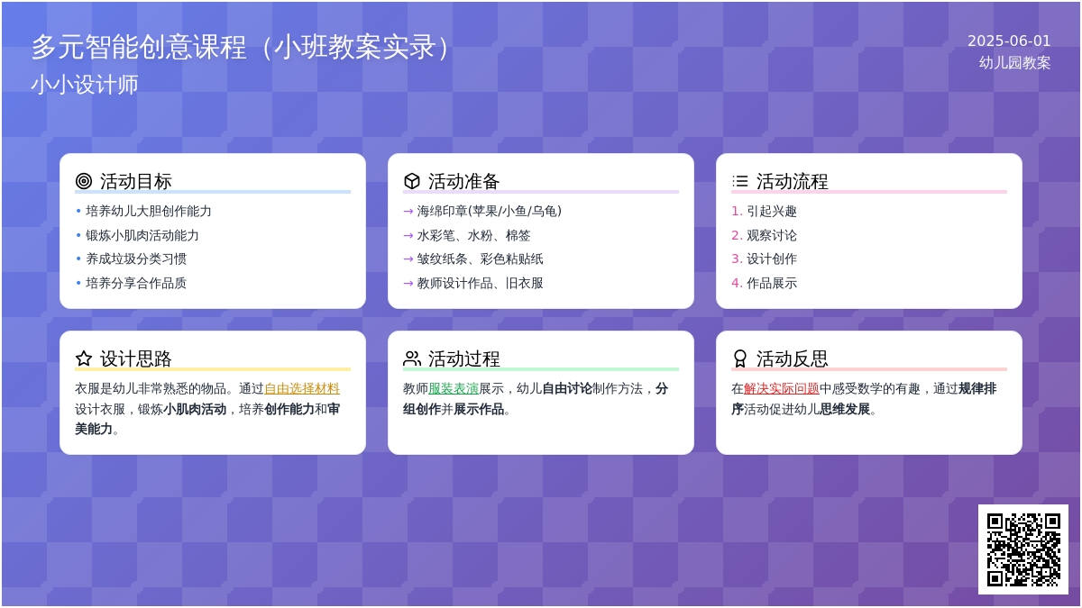 大班主题小小设计师 教案反思