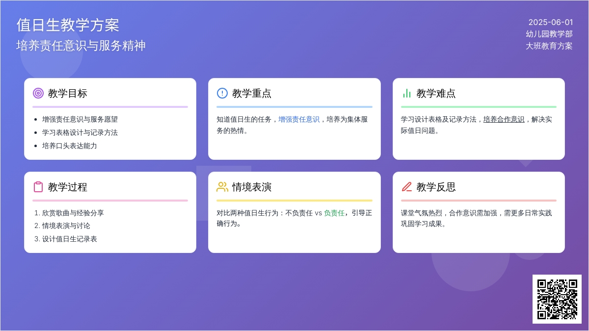 大班主题值日生教案反思
