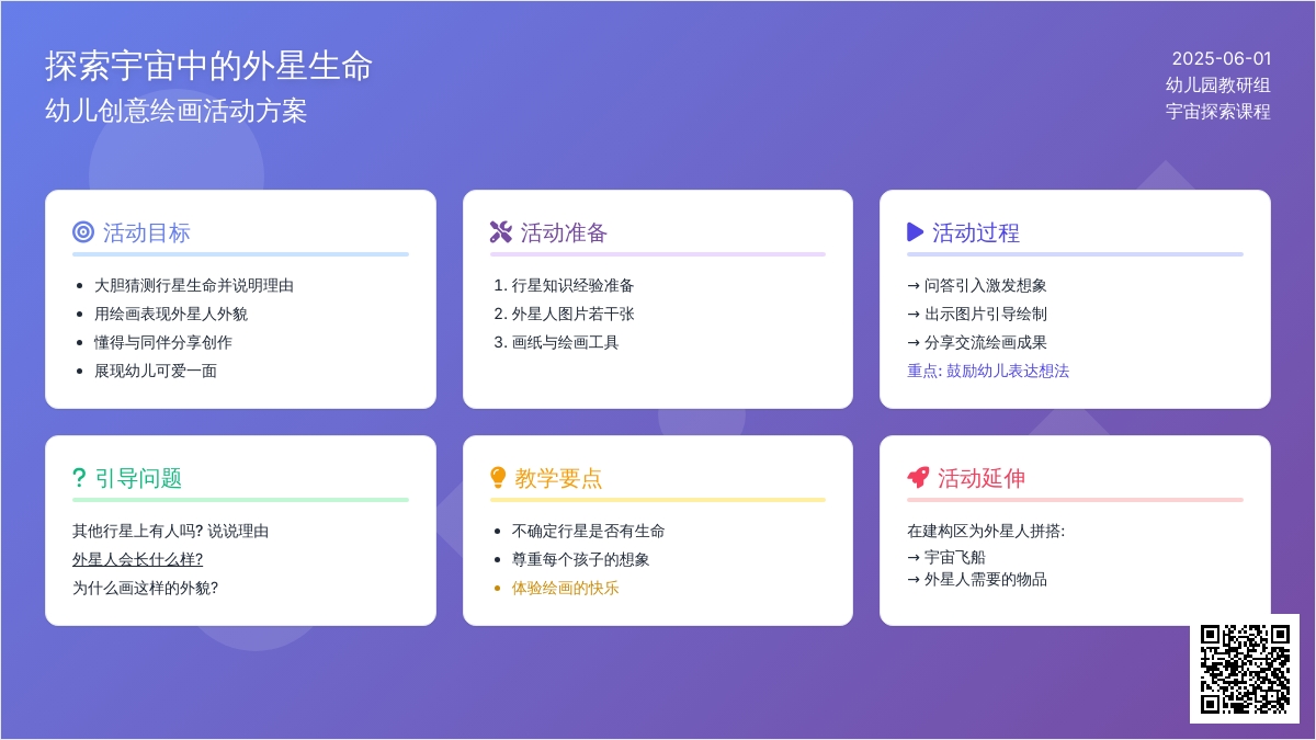 大班主题活动其他行星上有人吗教案反思