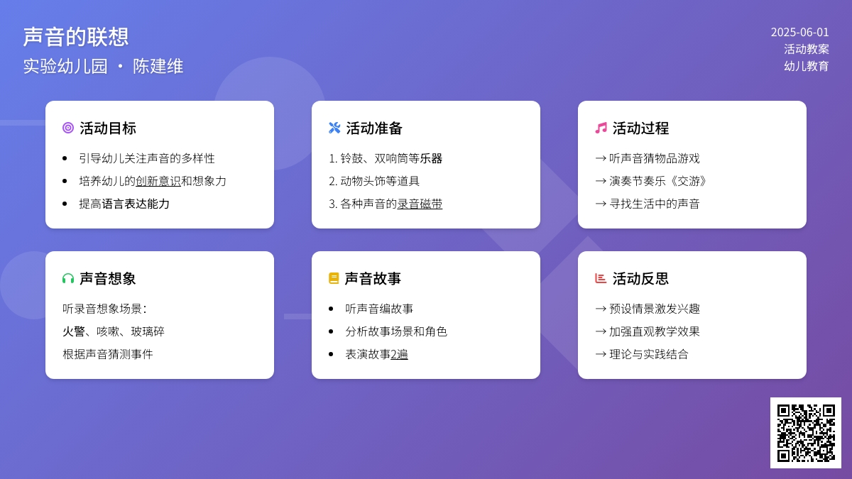 大班主题声音的联想教案反思