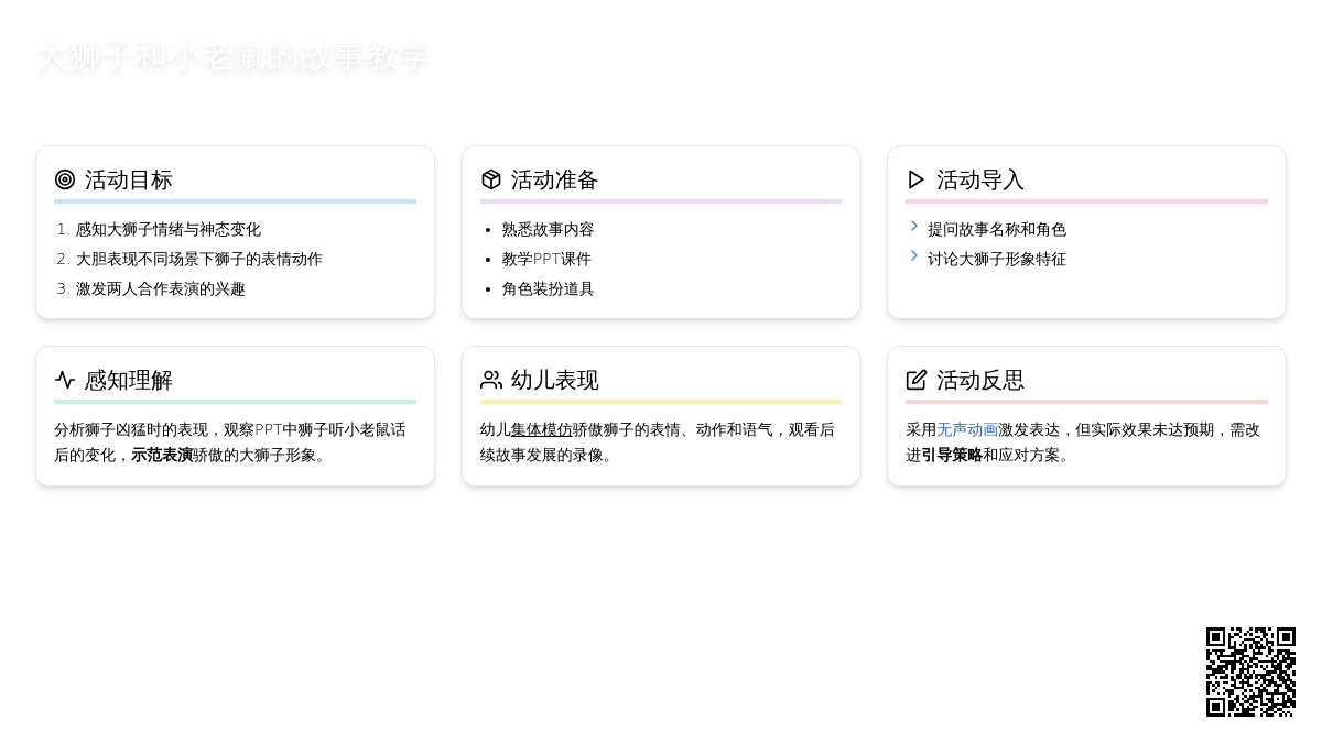 大班主题老鼠和狮子教案反思