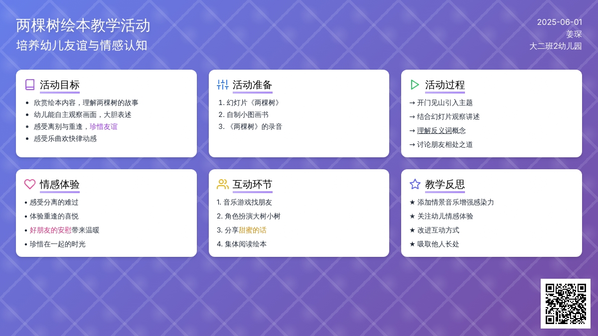 大班主题两棵树教案反思