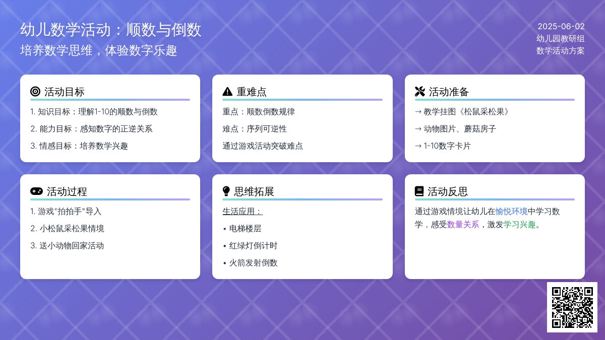 大班数学学习10以内数的顺数和倒数教案反思