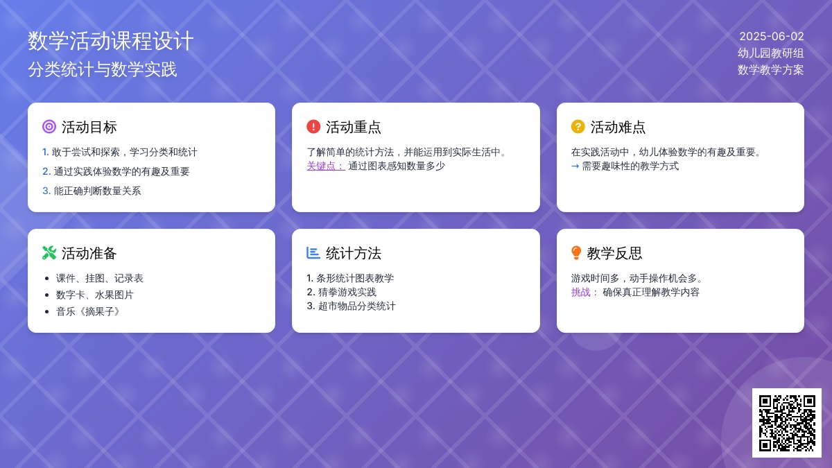 大班数学有用的统计教案反思
