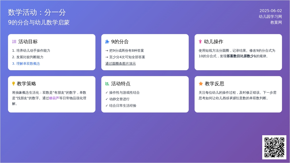 大班数学我会分教案反思