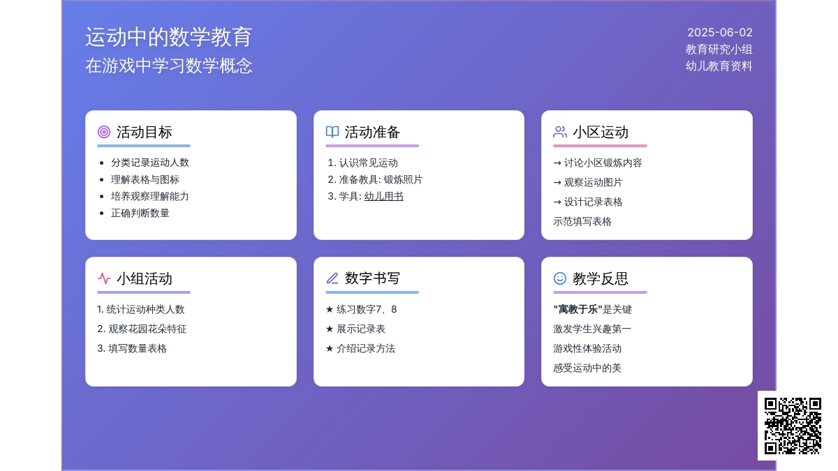 大班数学小区里的运动教案反思