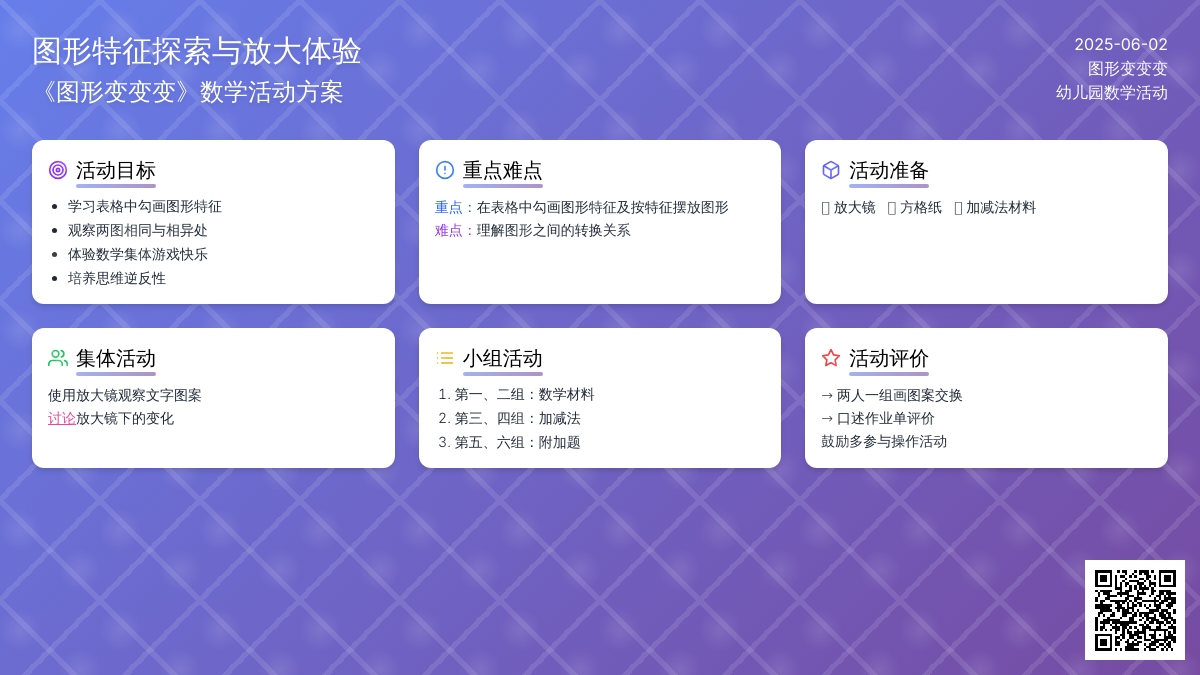 大班数学放大画教案反思
