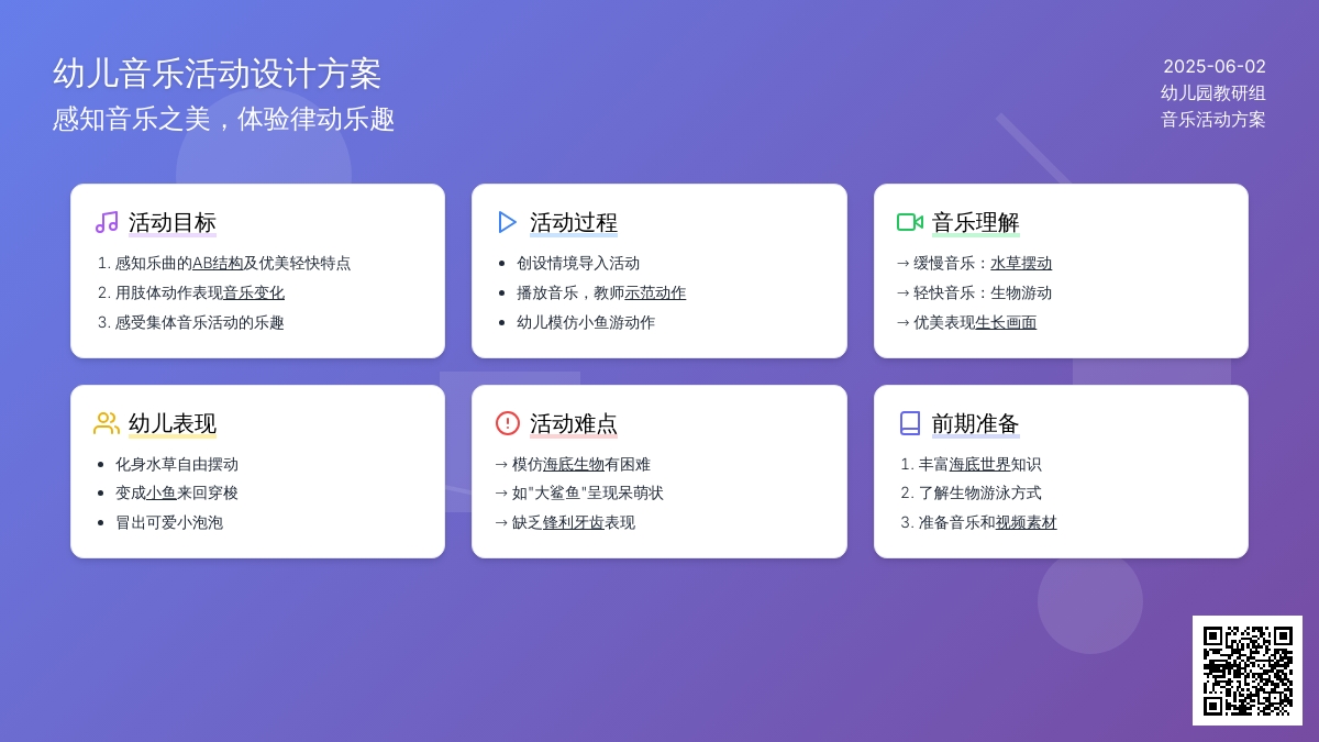 中班音乐水族馆教案反思