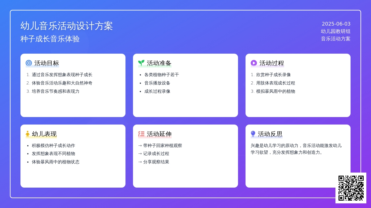 中班音乐活动假如我是一粒种子教案反思