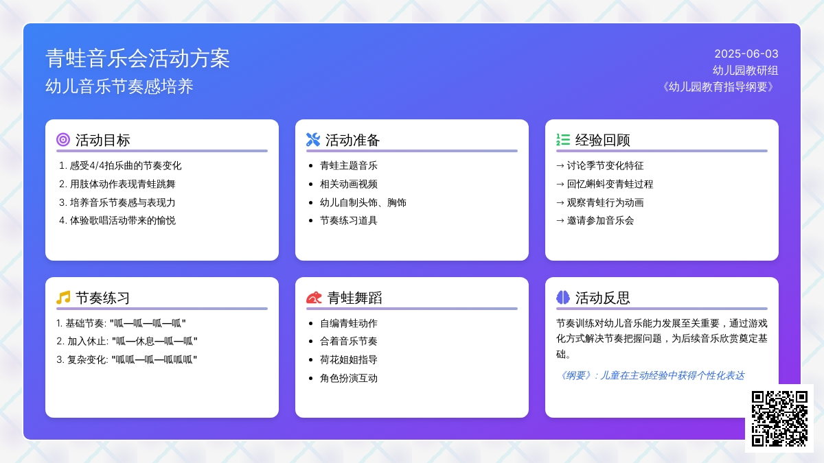 中班音乐活动小青蛙们的音乐会教案反思