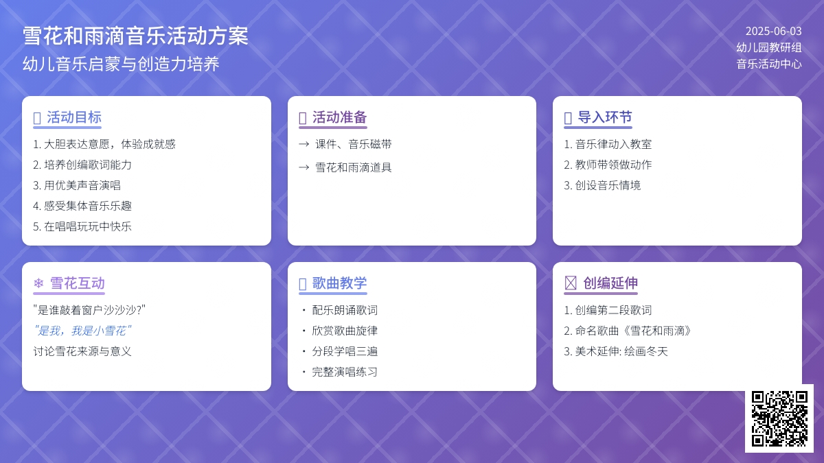 中班音乐活动小雪花与小雨滴教案反思