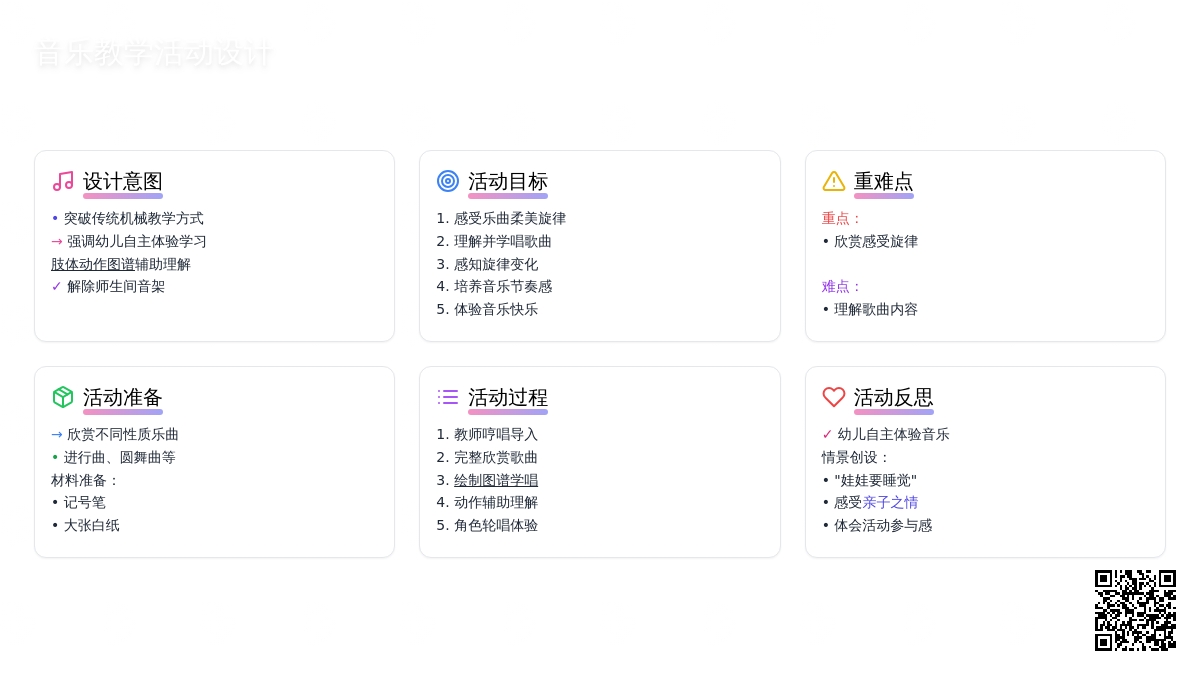 中班音乐活动摇篮曲教案反思