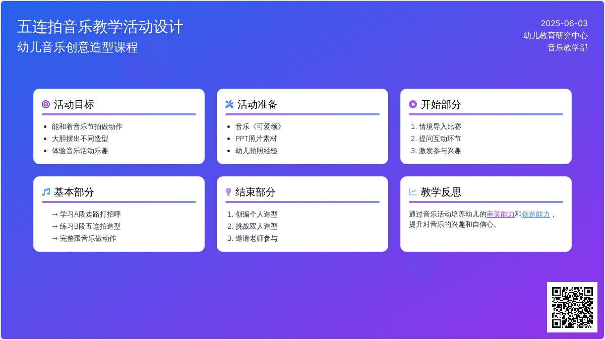 中班韵律活动快乐五连拍教案反思