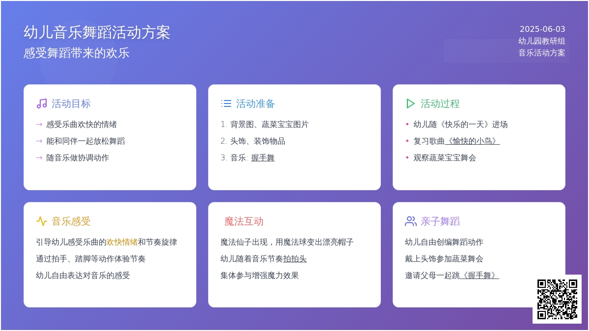 中班音乐活动蔬菜的打扮教案