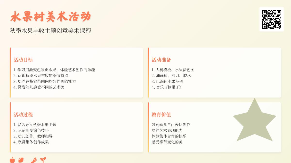 中班美术公开课奇妙的水果树教案反思