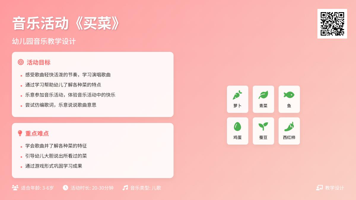 幼儿园中班音乐优质课买菜教案反思