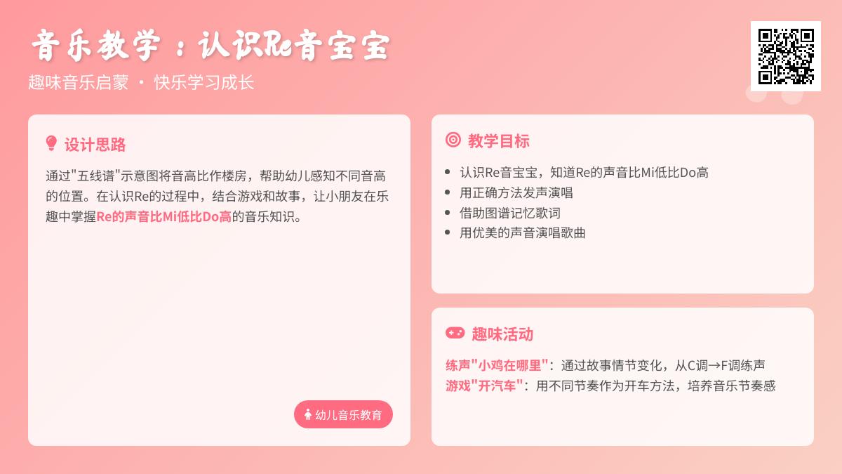 中班音乐认识Re音教案反思