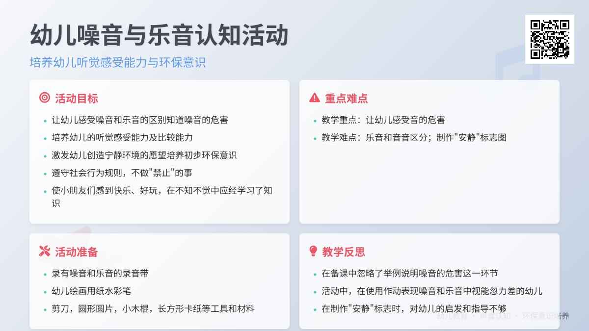 中班主题噪音先生教案反思