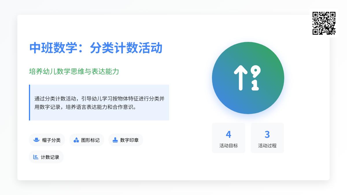 中班数学分类计数教案反思
