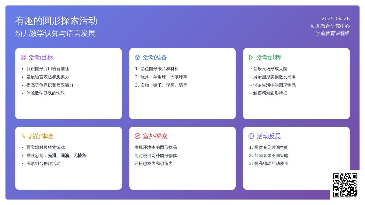 小班数学了不起的圆教案反思